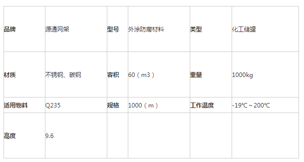 卧式油罐（外涂防腐材料）